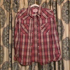 Pearl snap cowgirl hardware western top